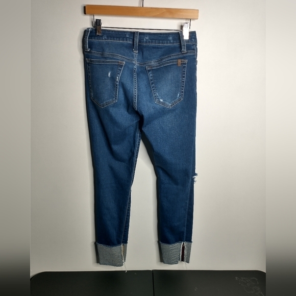 Joe's Jeans Women's Straight Leg Distressed Selvedge cuffed jeans, Hailey color - Picture 3 of 11